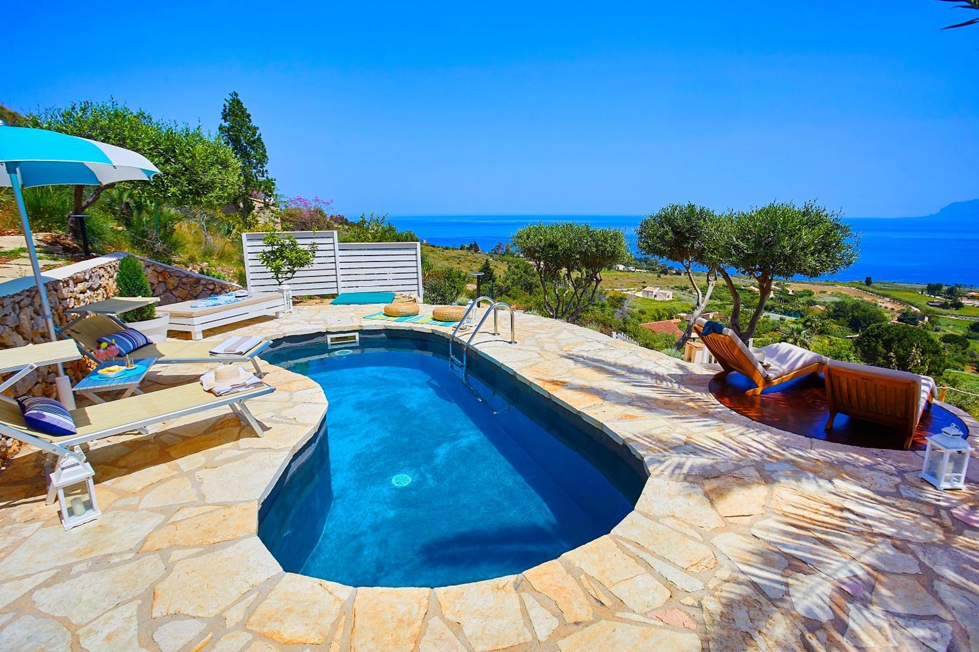 Villa Brezza Marina - Scopello-Villas Скопело Екстериор снимка